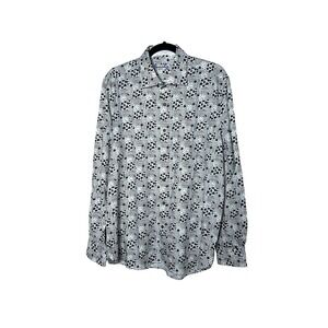 3/$20 💥 Brandolini All Over Graphic Print Button Up Dress Shirt Business Casual